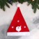 New Year's cap "Santa Claus and Snowflakes" 29x40 cm, red