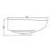 Washbuilder of the LZSF "Antei", width 550 mm, with an overflow, with a hole for the mixer