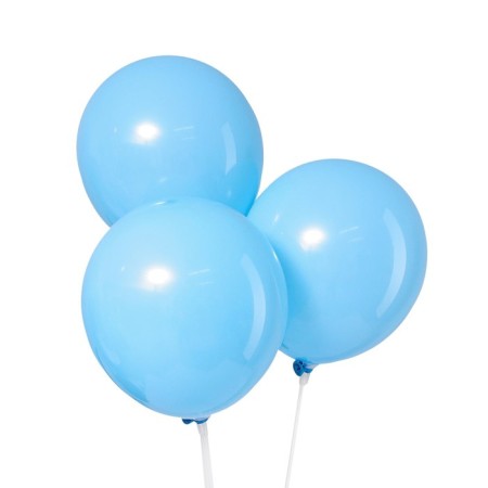 Latex ball 10 ", pastel, set 100 pcs., Blue color-1
