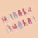 Follow nails "Spots", 12 pcs, with adhesive plates, forms of almonds, multi -colored