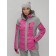 Ski jacket female winter, size 60, pink color
