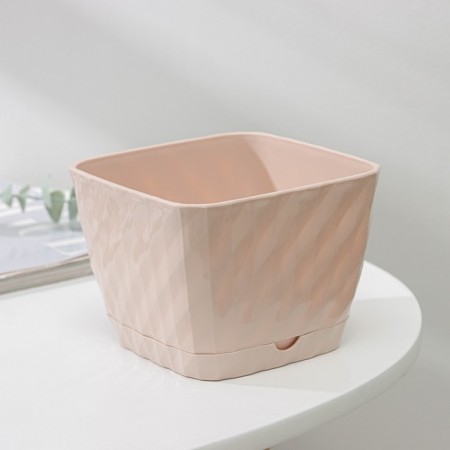 Pot with the pallet "Classic", 1 l, beige color-1