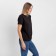 T-shirt female, black color, size 44-46 (l)