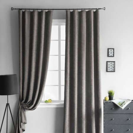Set of curtains "Tina", size 2x200x270 cm, color gray color