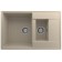 Kitchen Quartz Motya Ulgran Quartz Prima 780, 780x500 mm, 1.5 bowls, color 03, dessert