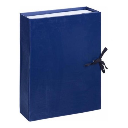 Archive box with A4 ties, a spine of 80 mm Calligrata, Bumvinyl, Blue, up to 700 sheets