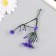 Artificial plant for creativity "chicory" set of 8 pcs violet 10 cm