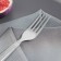 Torlet of the dining room "Wart", length 18.4 cm, thickness 1.2 mm, silver color