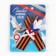 Georgievskaya tape, with a flower on Victory Day "May 9", 10.5 x 14 cm
