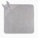 Set of crumb I (towel-angle, mitten, bib), gray, 100% HL, 360 gr/m2