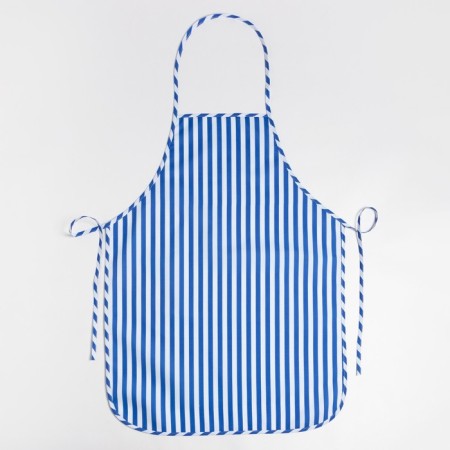 Kitchen set of shares. Color blue take 17x17 cm, mittens 26x16 cm, apron 60x80 cm, 100% p/e-1