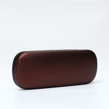 The case for the glasses is texture, 16*4*6 cm, napkin, clap, brown/black