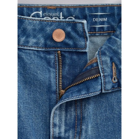 Women's jeans with a high landing CONTE Elegant Relaxed MOM, size XS, color MID Blue-11