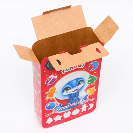Gift box New Year's cornfield 12.7 x 4.5 x 21.5 cm-3