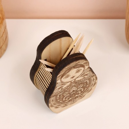 Toothpick stand "Matryoshka", 4x6x3 cm-2