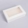 Box fold, pencil case, with a window, white, 25 x 16 x 6 cm