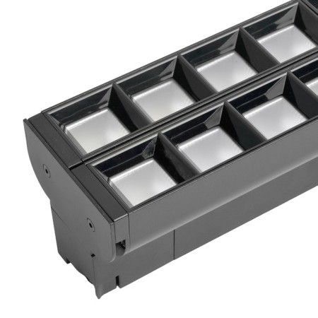 Snow -phase track lamp Feron AL123, IP40, LED, 2x30 W, 547x68x75 mm, Black color-5