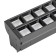 Snow -phase track lamp Feron AL123, IP40, LED, 2x30 W, 547x68x75 mm, Black color