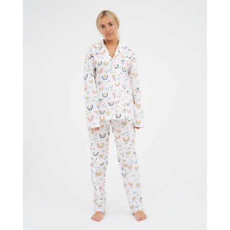 Pajamas (shirt, trousers) female kaftan "Rainbow" p. 40-42-5