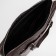 Women's bag El Masta with a zipper, 2 outer pockets, a long belt, a dark brown color