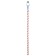 Rope for climbing, pouring, length 2 m, mix color
