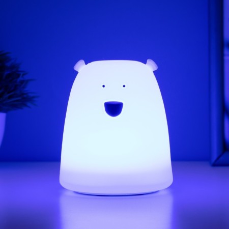 Nightlight "Antistress Cyaksh Bear" Led RGB from batteries 3AAA 9x9x10.5 cm Risalux-4