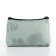 Cosmetic bag simple flower, 19*3*13, lightning departure, lining, green
