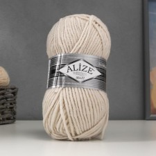 Пряжа "Superlana Maxi" 75% акрил, 25% шерсть 100м/100гр (599 св.лён)