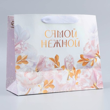 Package Craft gift with a plastic window, packaging, “tender”, 24 x 20 x 11 cm-2