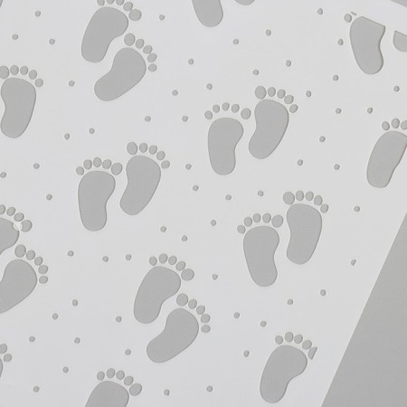Stencil plastic "Children's legs" 15x15 cm-2