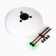 Musical instrument glucophone, white, 13 petals, 30 cm