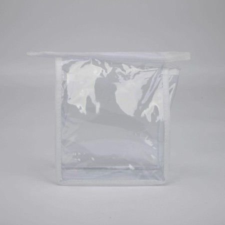 Cosmetic bag with lightning, white/transparent color-2