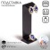 Earrings stand, ring, 4x4x13 cm, 2 mm, black color, in a protective film
