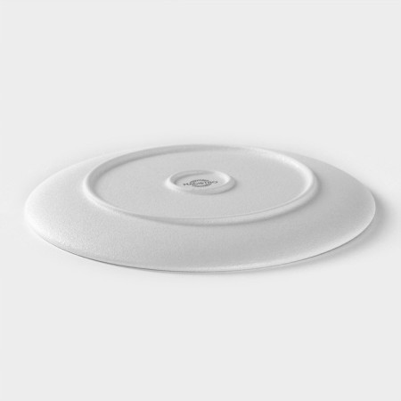 Porcelain plate Magistro line, d = 20.5 cm, white color-2