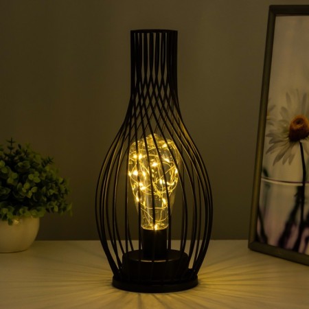 Night -night "flask" from 3XAA batteries black 14x14x29 cm Risalux-2
