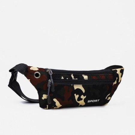 Board belt on lightning, external pocket, USB connector, brown color-1