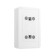 Rosette "Elect" Ra 16-009, 16 A, 250 V, double, open, with a mounting panel, white