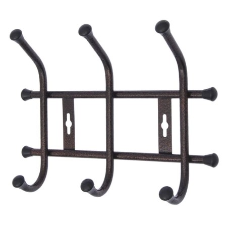 Wall hanger for 3 hooks, 27.5 × 21.5 cm, color Copper Antik