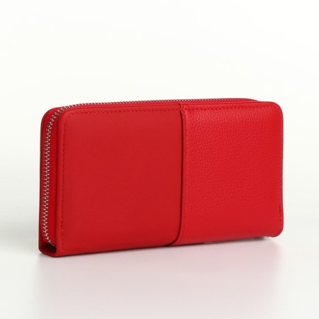 Women's wallet with lightning, red color-1