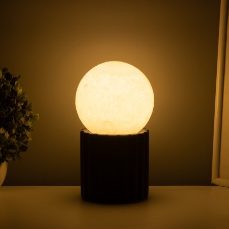 Table lamp "Moon" LED 1x40W E27 Black 11x11x21cm-1