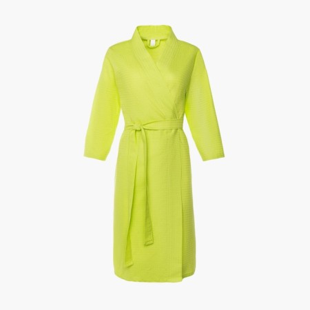 Women's waffle robe and I am 3/4 sleeve, size 54-56, light green, 100% cotton, 200g/m2-4