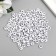Beads for creativity plastic "Black numbers on white" set of 20 grams 0.7x0.7x0.4 cm