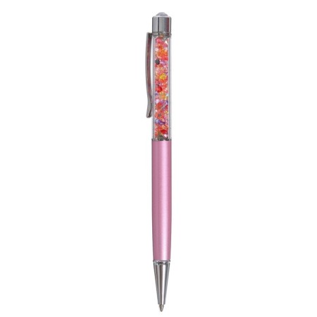 Handle Gift ball in a plastic case is a pink rhinest rhinestone with silver-2