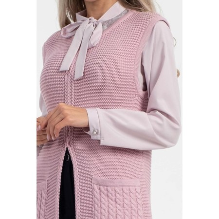 Women's vest, size 44, pink color-5