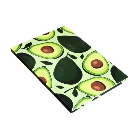 Diary of a low -up A5, 80 sheets, hard cover, glossy lamination, "avocado. Pattern", OFSET block-1