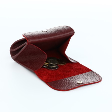 Monetnik on the button, Textura, burgundy color-3