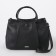 Women's bag, lightning department, external pocket, long belt, black color
