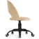 Computer chair Irre Metal/velor, black/beige 56x60x87 cm