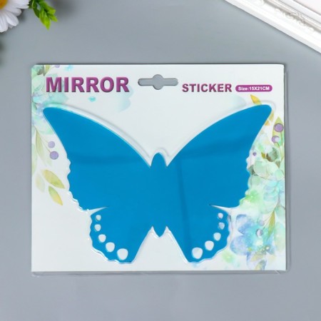 Interior mirror sticker "Openland butterfly" blue 21x15 cm-2