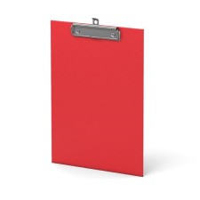 A tablet with A4, 2 mm clamp, Erichkrause Standard, cardboard/boumvinyl, red (clipboard)